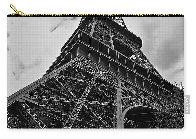 Eiffel Tower Zip Pouch featuring the photograph Still Standing by Eric Tressler