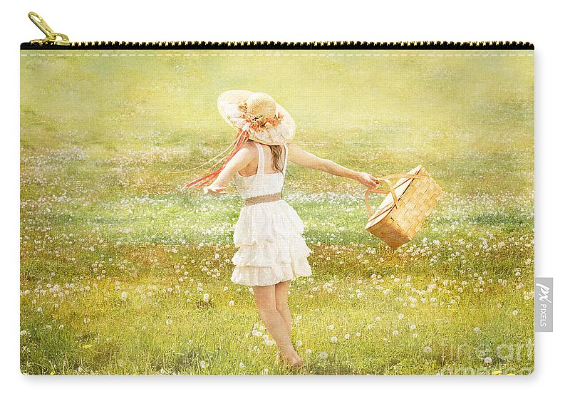 Summer Zip Pouch featuring the photograph Summer Picnic by Cindy Singleton