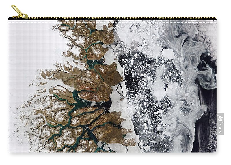 Greenland Zip Pouch featuring the photograph Summer Thaw, Greenland by Science Source