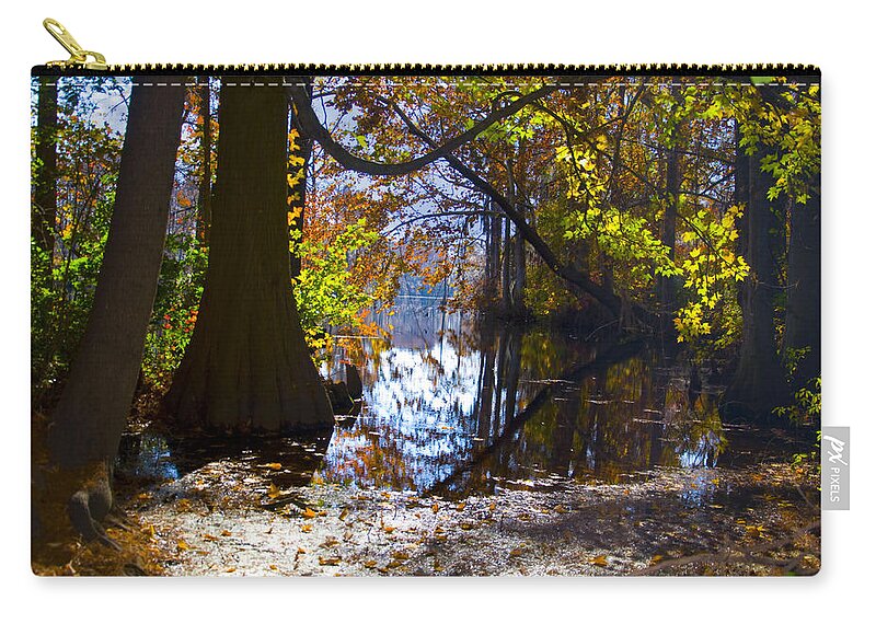 Brock Millpond Zip Pouch featuring the photograph Sun Kissed by Rob Hemphill