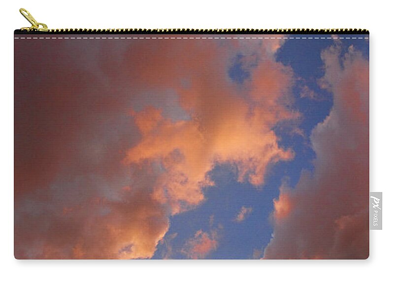 Sunset Zip Pouch featuring the photograph Sunset Cloudscape 1035 by James BO Insogna