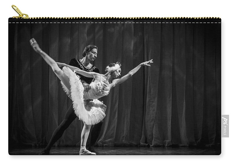 Hermitage Zip Pouch featuring the photograph Swan Lake White Adagio Russia 3 by Clare Bambers