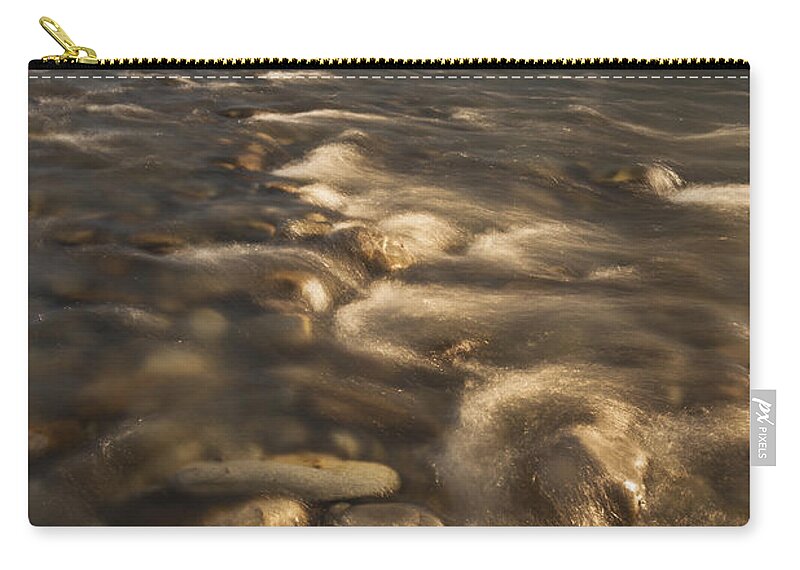 00498848 Zip Pouch featuring the photograph Tasman Valley River Flats At Dawn Mount by Colin Monteath