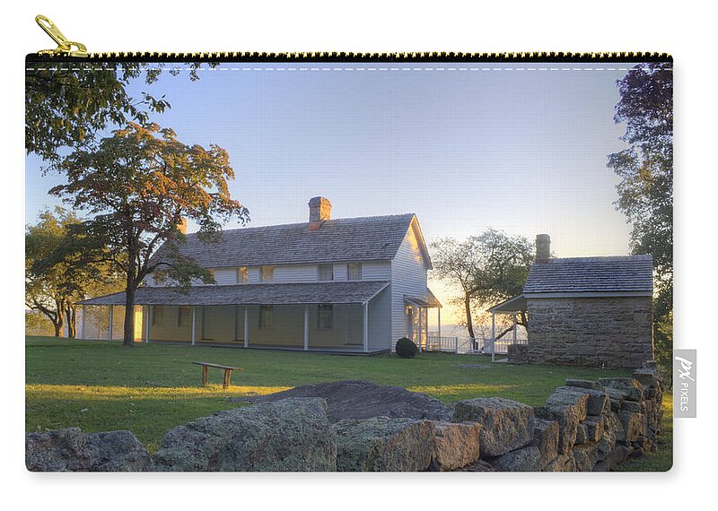 Cravens House Zip Pouch featuring the photograph The Bench by David Troxel