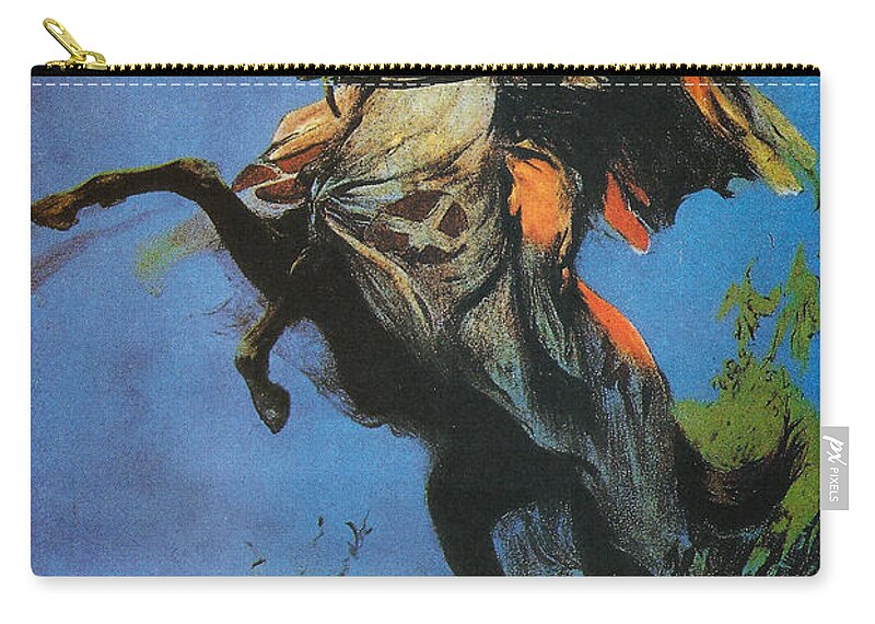 Birth Of A Nation Zip Pouch featuring the digital art The Birth of a Nation by Georgia Clare