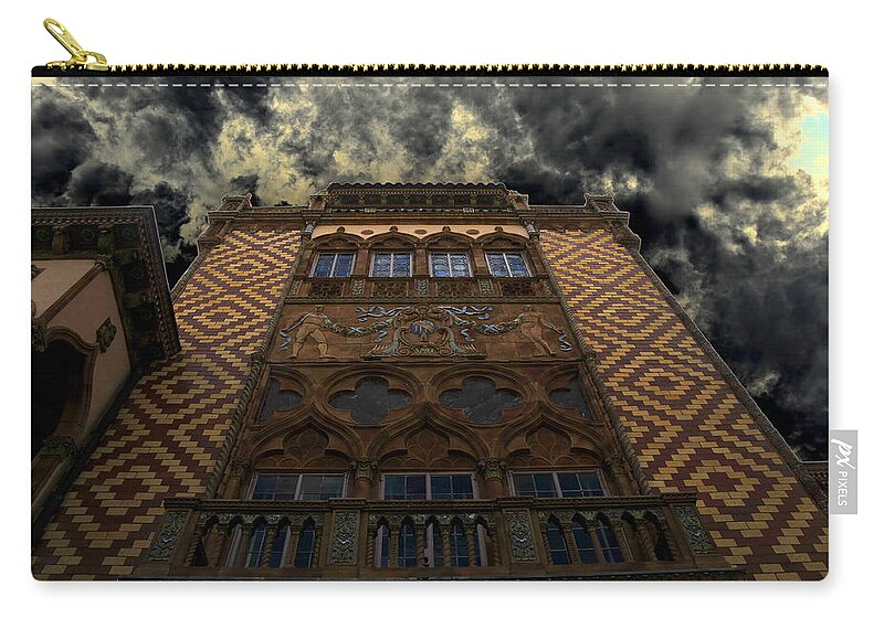 Fine Art Photography Zip Pouch featuring the photograph The Doges Palace by David Lee Thompson