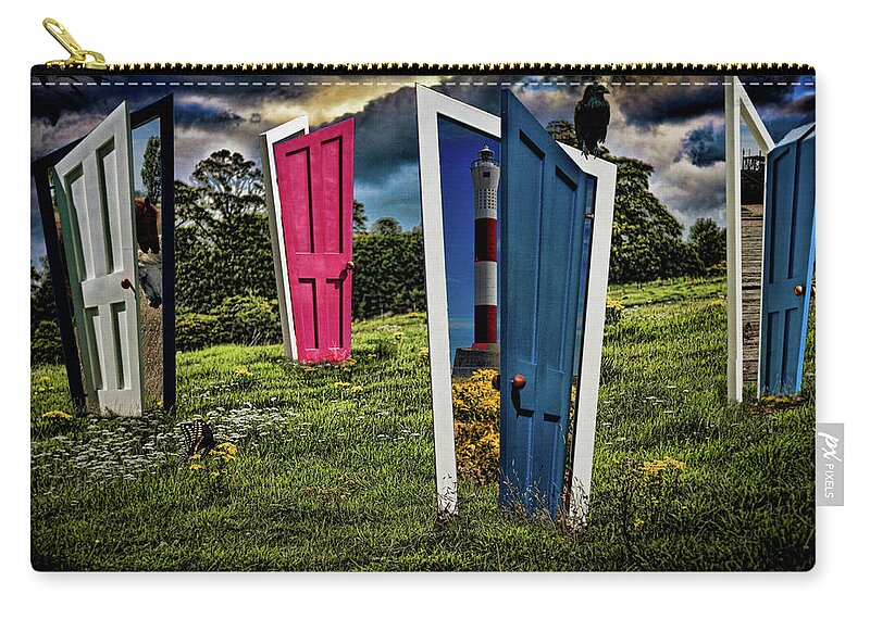 Doors Zip Pouch featuring the photograph The Doors of Perception by Chris Lord