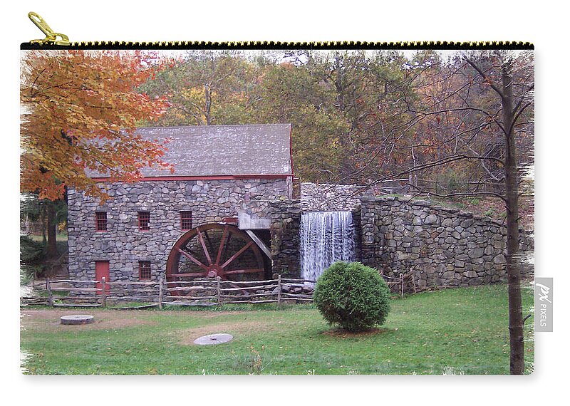 Gris Mill Carry-all Pouch featuring the photograph The Gris Mill by Kim Galluzzo Wozniak
