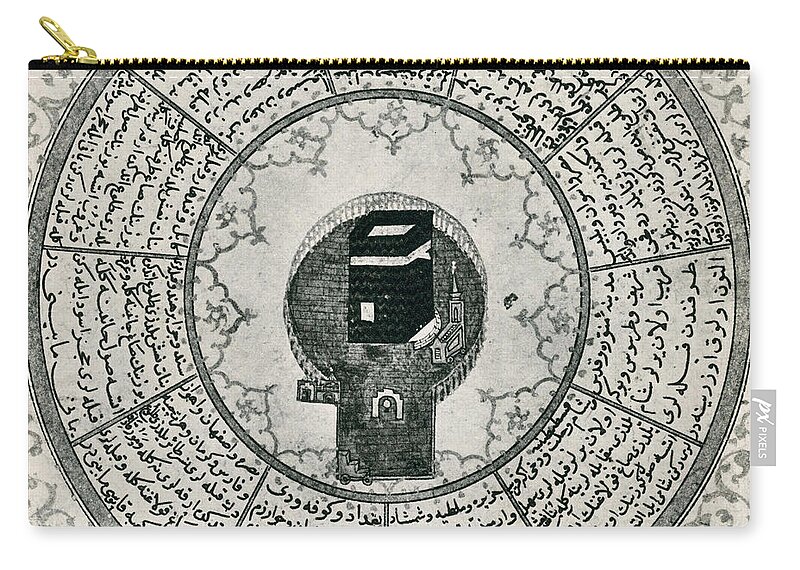 Art Zip Pouch featuring the photograph The Kaaba by Photo Researchers