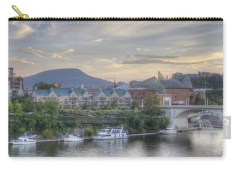 Chattanooga Zip Pouch featuring the photograph The Mountain by David Troxel