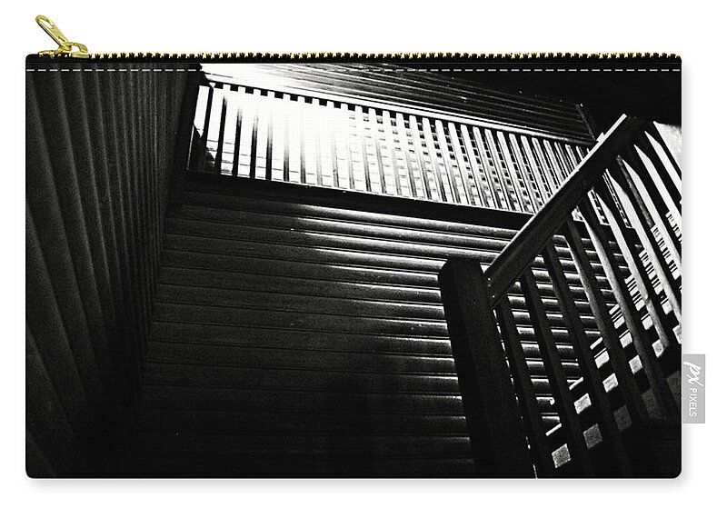 Stairway Zip Pouch featuring the photograph The Mystery by Marysue Ryan