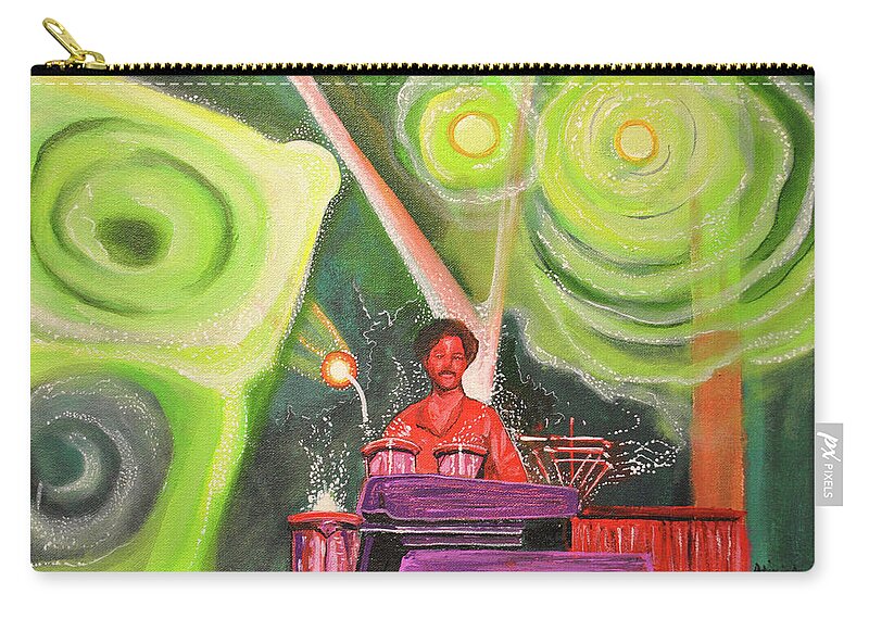 Umphrey's Mcgee Carry-all Pouch featuring the painting The Percussionist by Patricia Arroyo