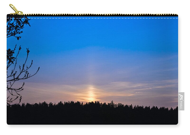 Landscape Zip Pouch featuring the photograph The road to the sky by Michael Goyberg