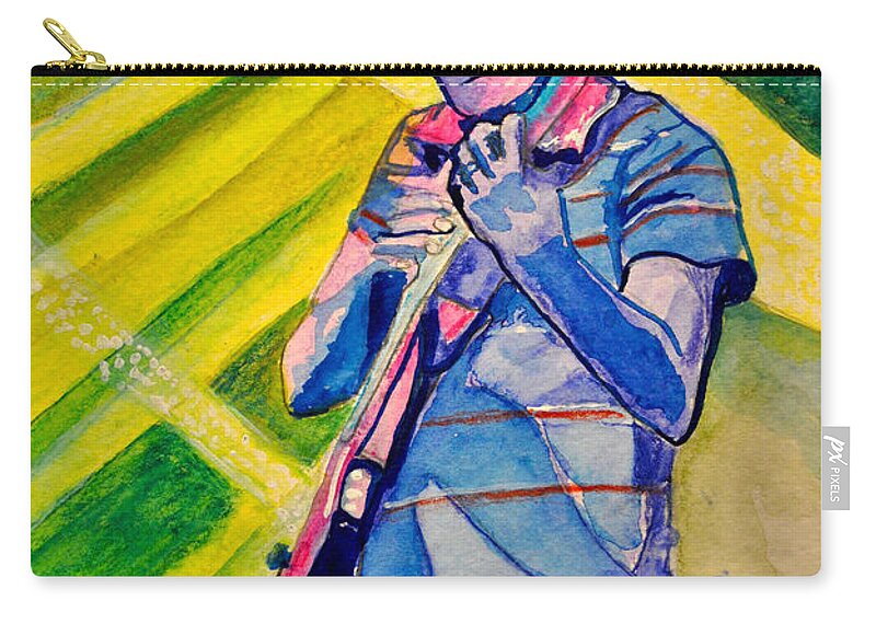 Umphrey's Mcgee Carry-all Pouch featuring the painting The Smokin Pick by Patricia Arroyo