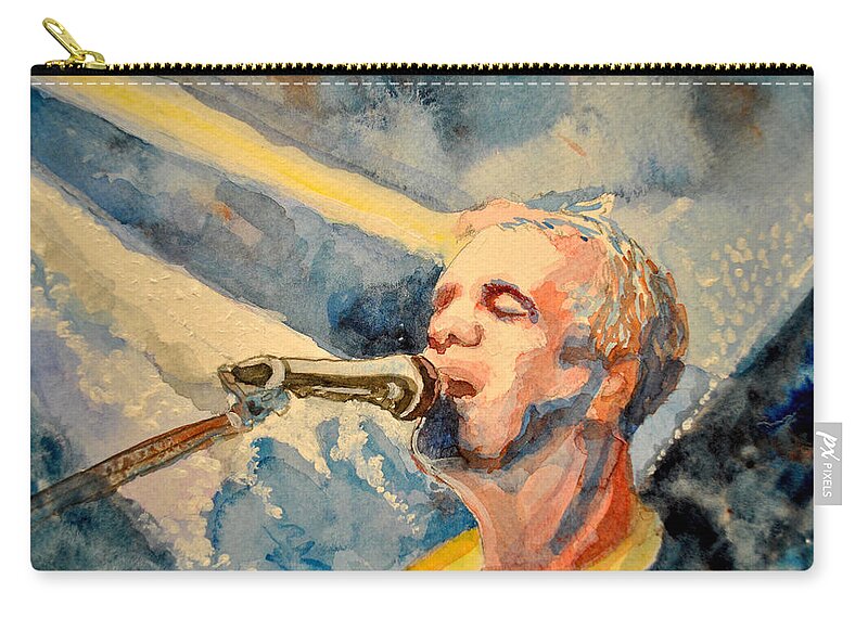 Umphrey's Mcgee Carry-all Pouch featuring the painting The Song by Patricia Arroyo