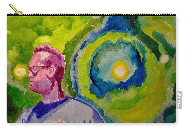 Umphrey's Mcgee Carry-all Pouch featuring the painting The Um Portal by Patricia Arroyo