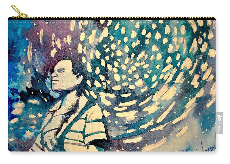 Umphrey's Mcgee Carry-all Pouch featuring the painting The Um Swirl by Patricia Arroyo