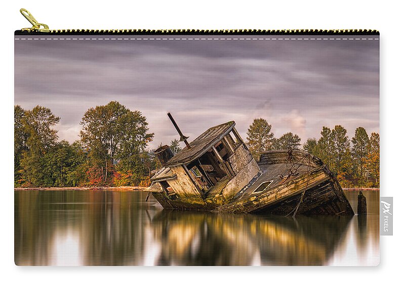 Canada Zip Pouch featuring the photograph This is British Columbia No.55 - Left to Die by Paul W Sharpe Aka Wizard of Wonders