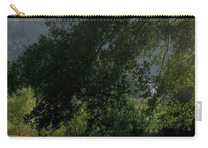 Greens Zip Pouch featuring the photograph This Ole Tree by Maria Urso