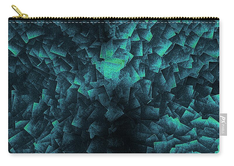 Abstract Zip Pouch featuring the digital art Thursday Afternoon by Jeff Iverson
