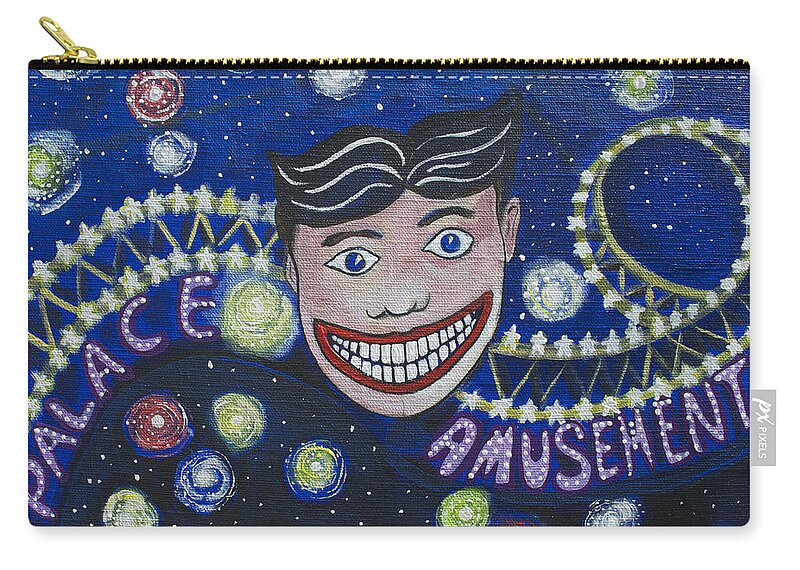 Asbury Art Carry-all Pouch featuring the painting Tillie's Brite Lights by Patricia Arroyo