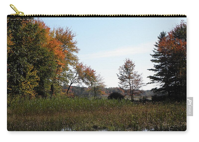 Autumn Zip Pouch featuring the photograph To See Autumn Colors Forever by Kim Galluzzo Wozniak