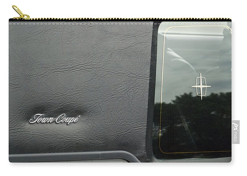 Transportation Zip Pouch featuring the photograph Town Coupe Emblem by Thomas Woolworth
