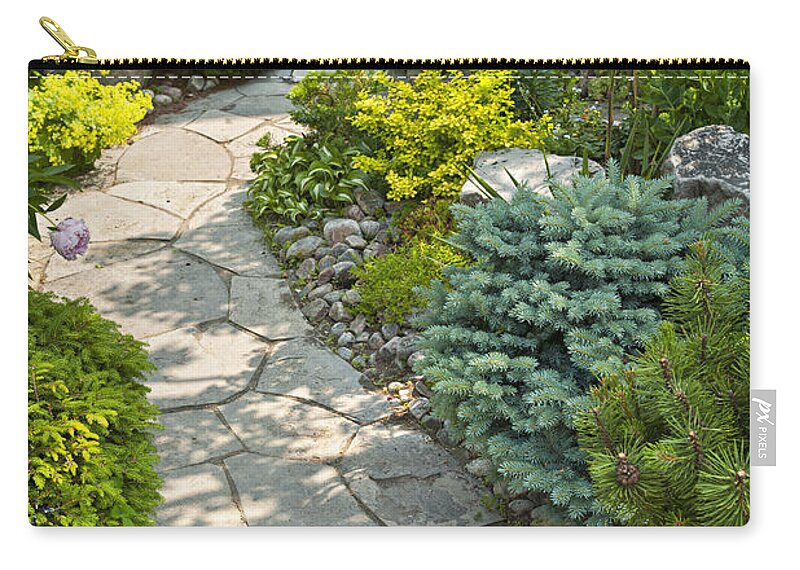 Landscaping Carry-all Pouch featuring the photograph Tranquil garden 2 by Elena Elisseeva