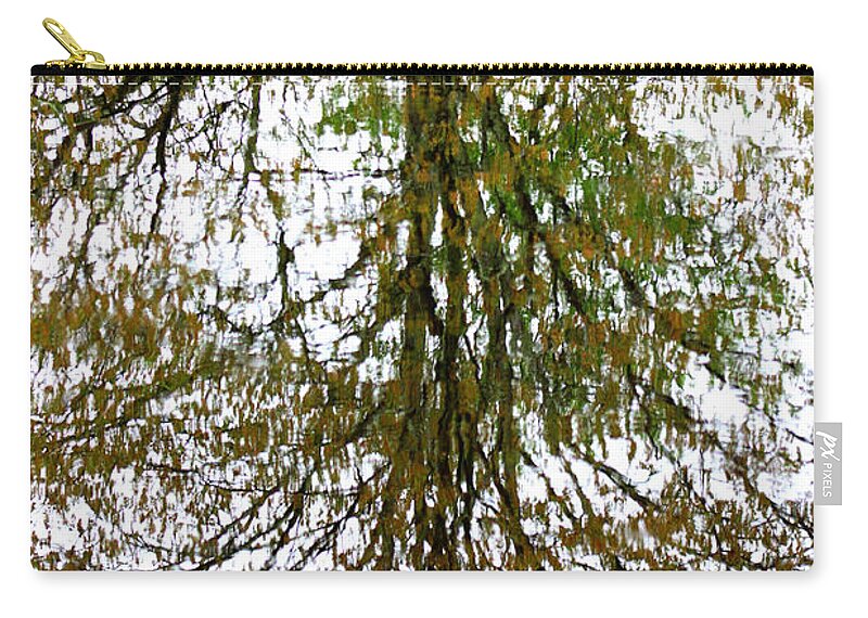 Tree Reflection Zip Pouch featuring the photograph Tree Reflection by Kim Galluzzo