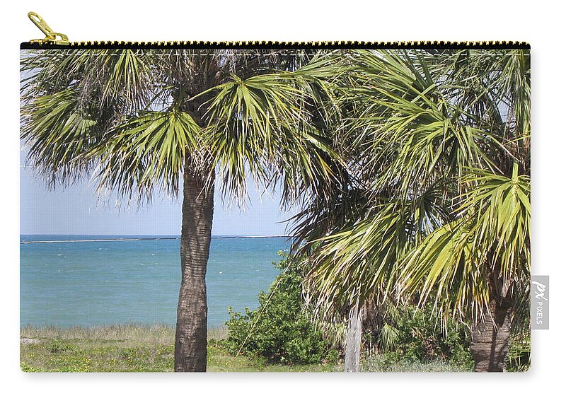 Palm Trees Carry-all Pouch featuring the photograph Tropicals by Kim Galluzzo Wozniak