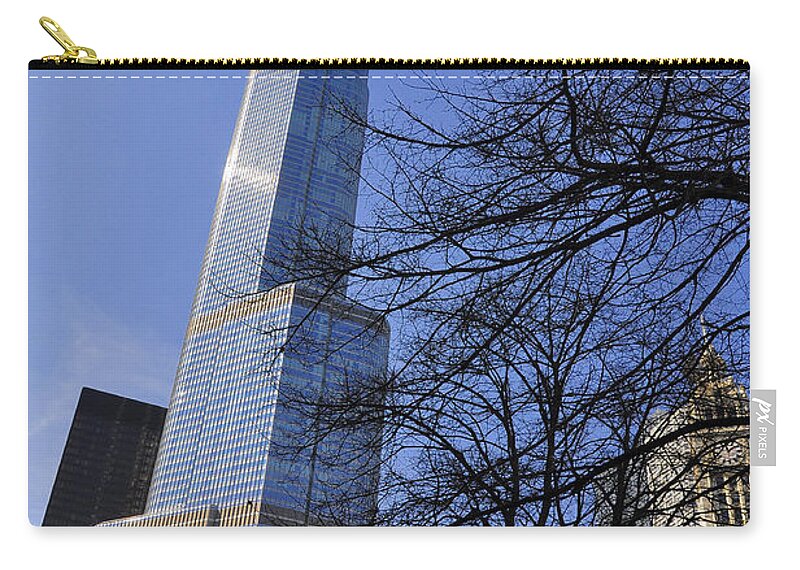 Trump Tower Zip Pouch featuring the photograph Trough the branches by Dejan Jovanovic