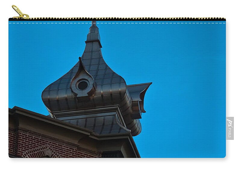 America's Gilded Age Zip Pouch featuring the photograph Turret at Tampa Bay Hotel by Ed Gleichman