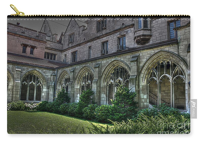 Hdr Zip Pouch featuring the photograph U of C Grounds by David Bearden