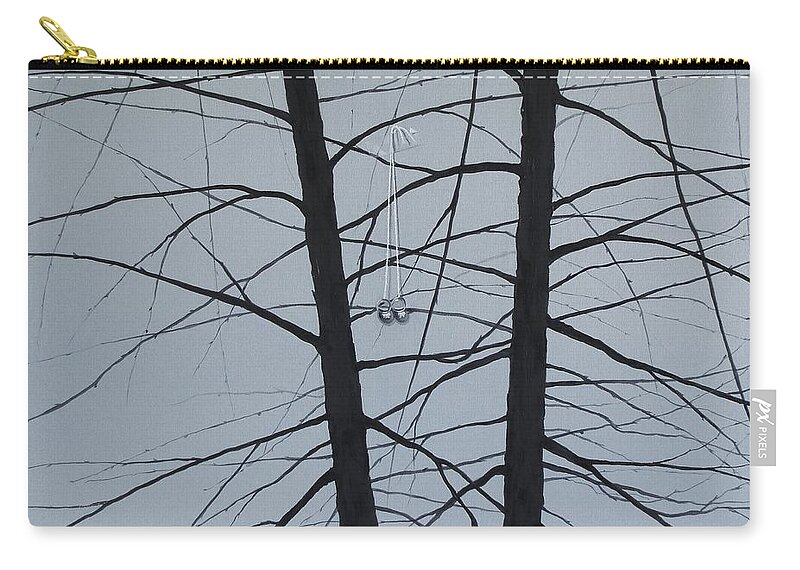  Zip Pouch featuring the painting Unity by Roger Calle