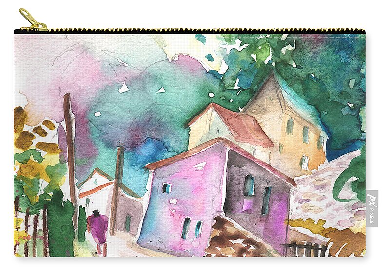Travel Zip Pouch featuring the painting Ussat 03 by Miki De Goodaboom