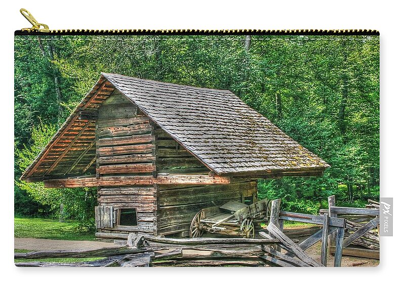 Shed Zip Pouch featuring the photograph Utility and Service by Barry Jones