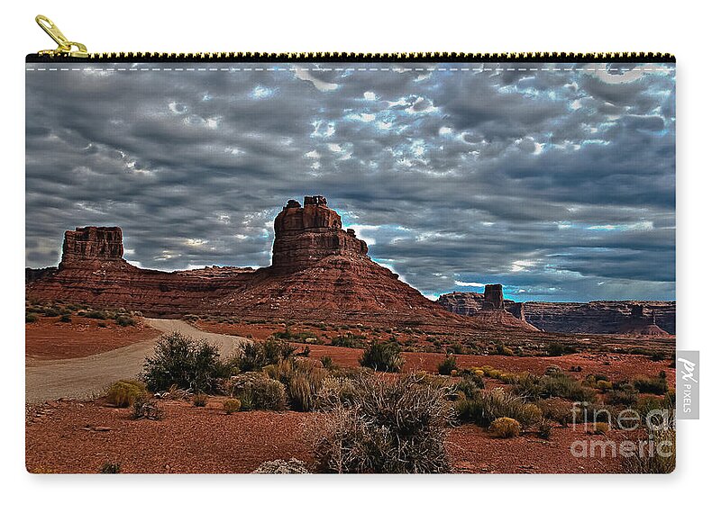  Zip Pouch featuring the photograph Valley Of The Gods II by Robert Bales