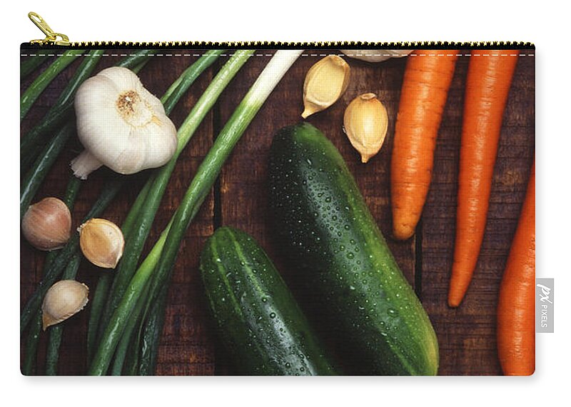 Vegetables Zip Pouch featuring the photograph Vegetables by Science Source