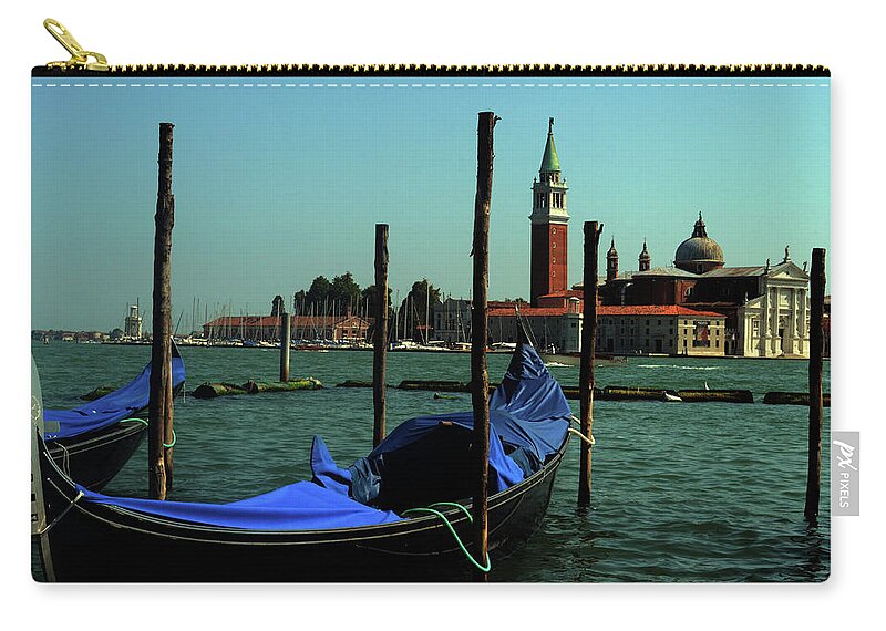 Italy Zip Pouch featuring the photograph Venetian Gandola by La Dolce Vita