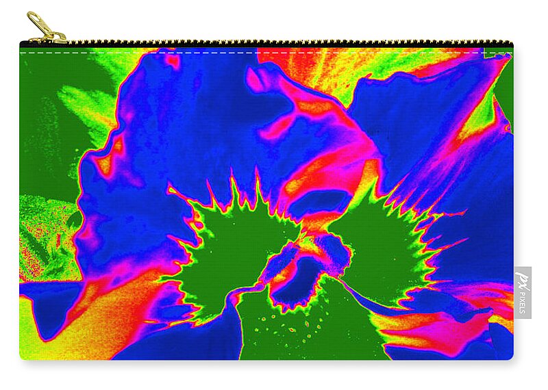 Abstract Photography Zip Pouch featuring the photograph Vibrancy by Kim Galluzzo