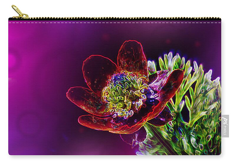 Purple Zip Pouch featuring the photograph Violet Labialize Flora by Bill and Linda Tiepelman