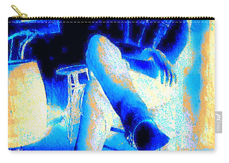 Waiting Up Zip Pouch featuring the photograph Waiting Up by Seth Weaver