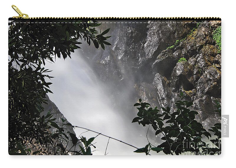 Photography Zip Pouch featuring the photograph Water - Speed - Mist by Kaye Menner