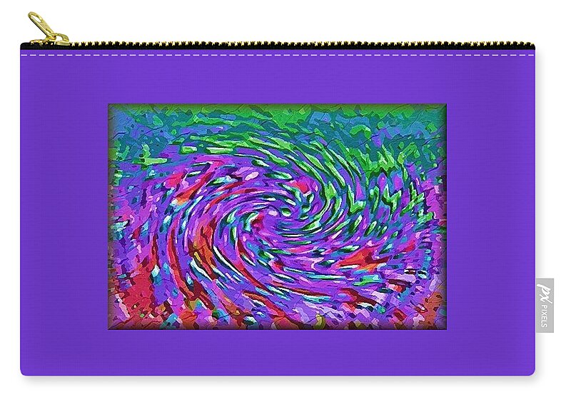 Water Zip Pouch featuring the digital art Waterspout by Alec Drake