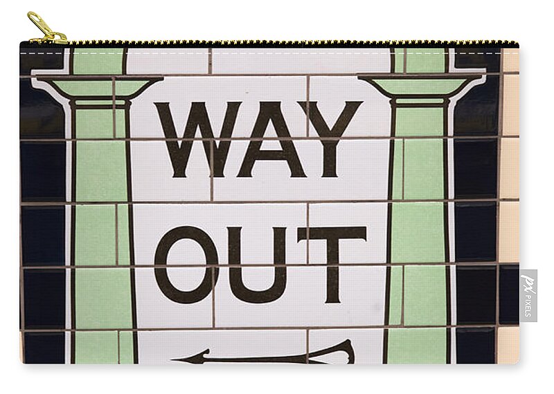 Way Zip Pouch featuring the photograph Way out by Andrew Michael