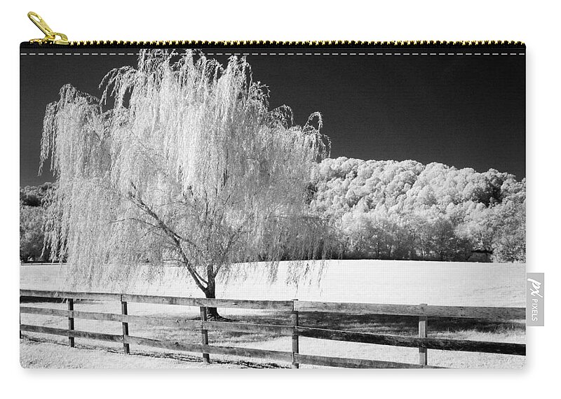 Infrared Zip Pouch featuring the photograph Weeping Willow by Paul W Faust - Impressions of Light