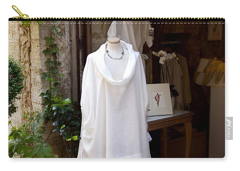 Shop Fronts Zip Pouch featuring the photograph Well Dressed by Lee Stickels