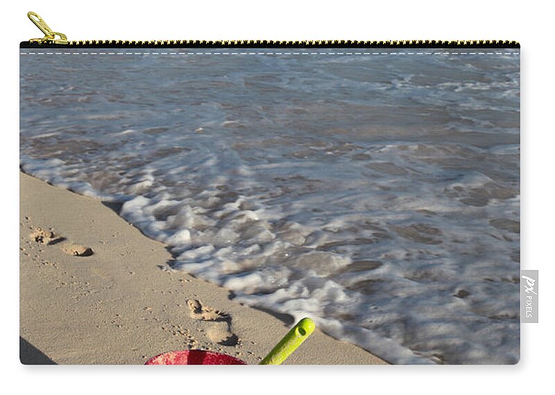 Caribbean Zip Pouch featuring the photograph When Can We Go to the Beach? by Karen Lee Ensley