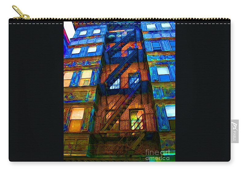 Apartments Zip Pouch featuring the photograph Winding Up by Julie Lueders 