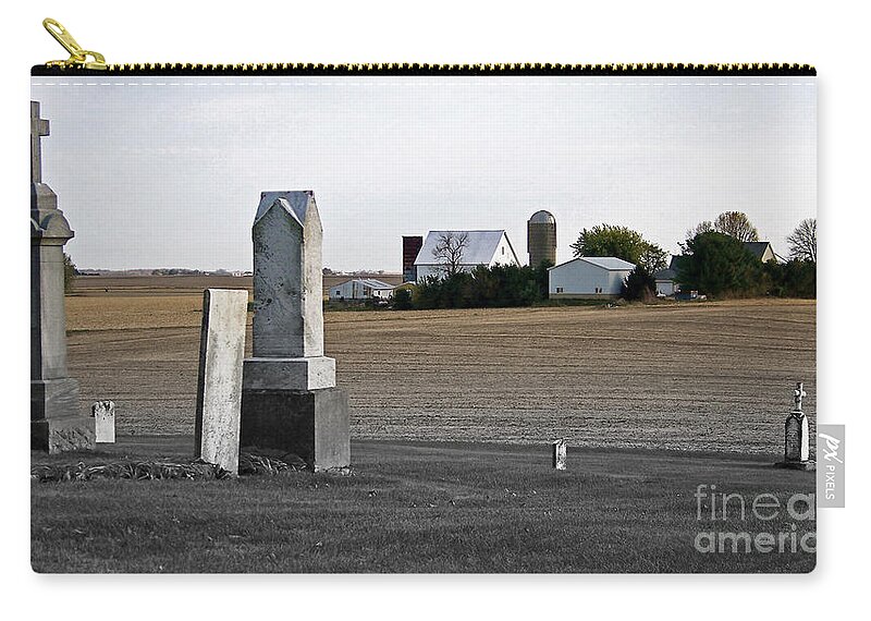 Landscape Photography Zip Pouch featuring the photograph Ye Olde Farmstead by Sue Stefanowicz